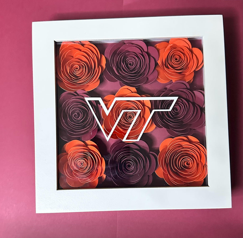Custom College Flower Shadowbox