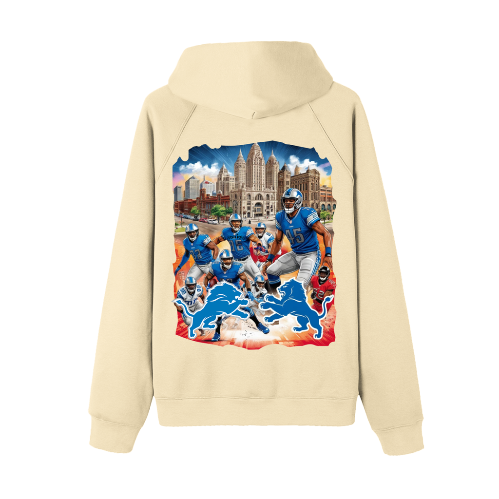 Lions Fearless Apparel Line Raglan Sleeve Hoodie