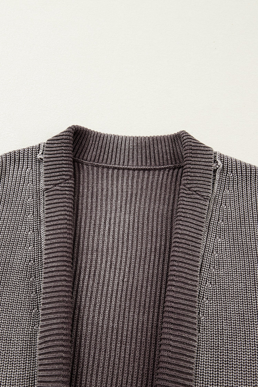 Sunny Patchwork Knit Open Sweater