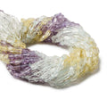 9x5mm Multi Gemstone Faceted Rectangle Beads 14 inch