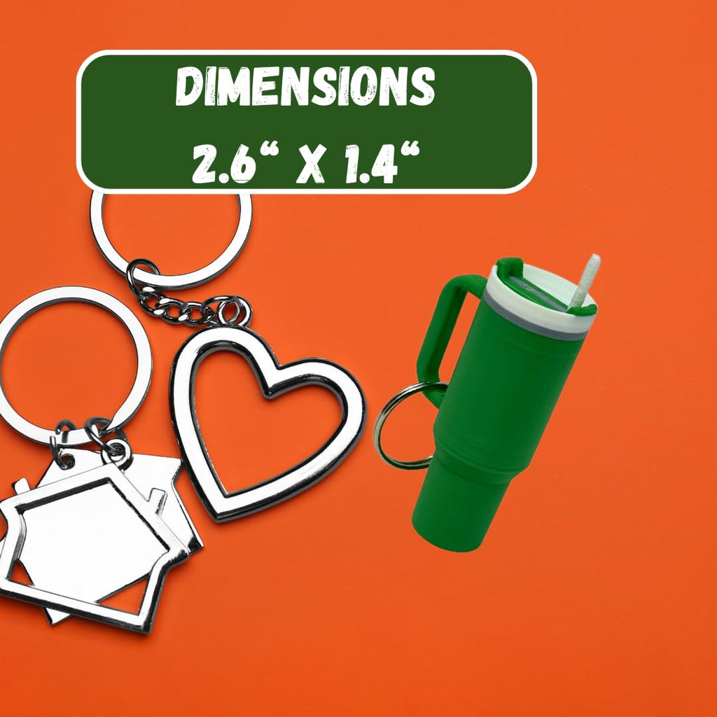 Tumbler Cup Replica Keychain | Popular Water Bottle Replica Mug Key Tag for Car Keys | Made in USA