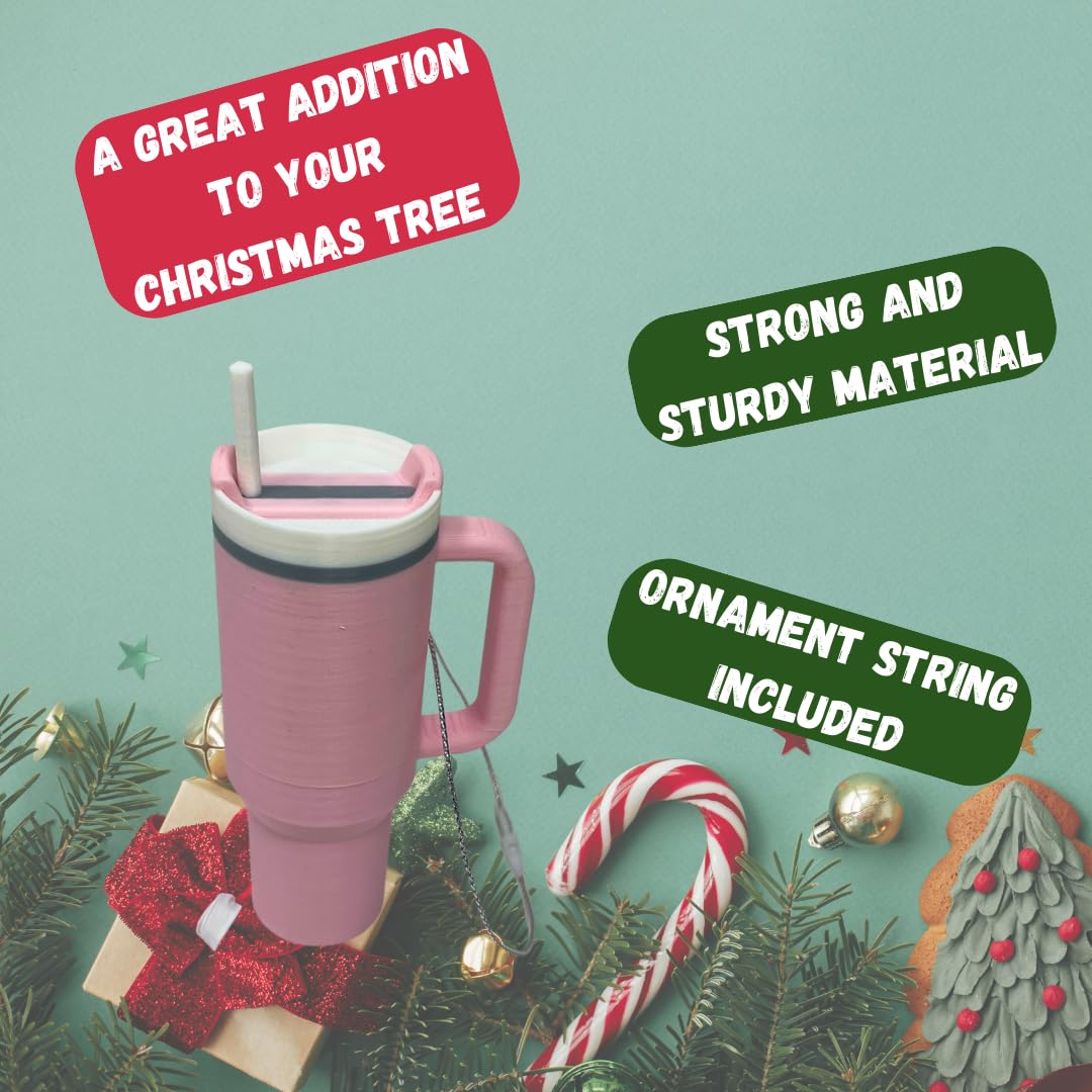 Tumbler Cup Replica Christmas Ornament | 2023 Popular Water Bottle Replica Mug Holiday Ornament | Made in USA