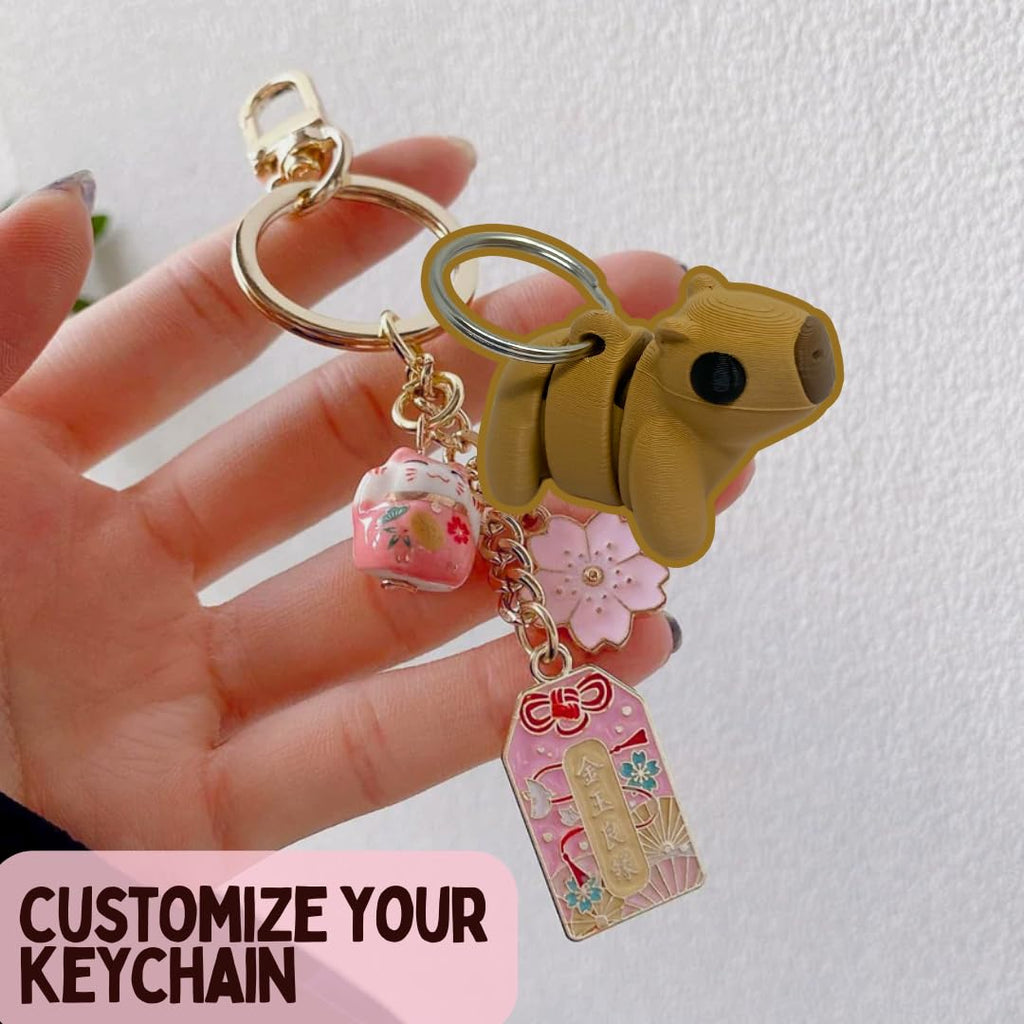 Articulated Animal Keychain Fidget Toy | Fun & Unique Key Chain Fidget Toy Figurines| Made in USA