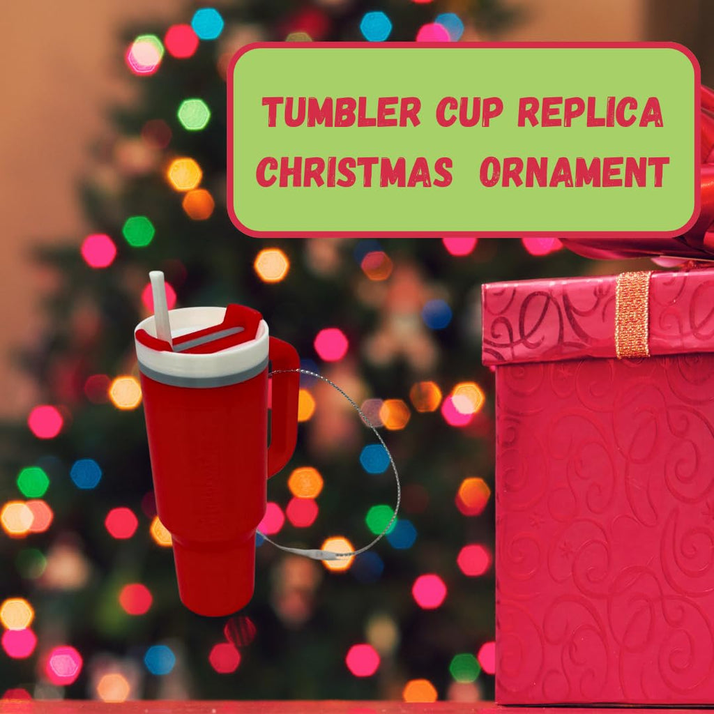 Tumbler Cup Replica Christmas Ornament | 2023 Popular Water Bottle Replica Mug Holiday Ornament | Made in USA