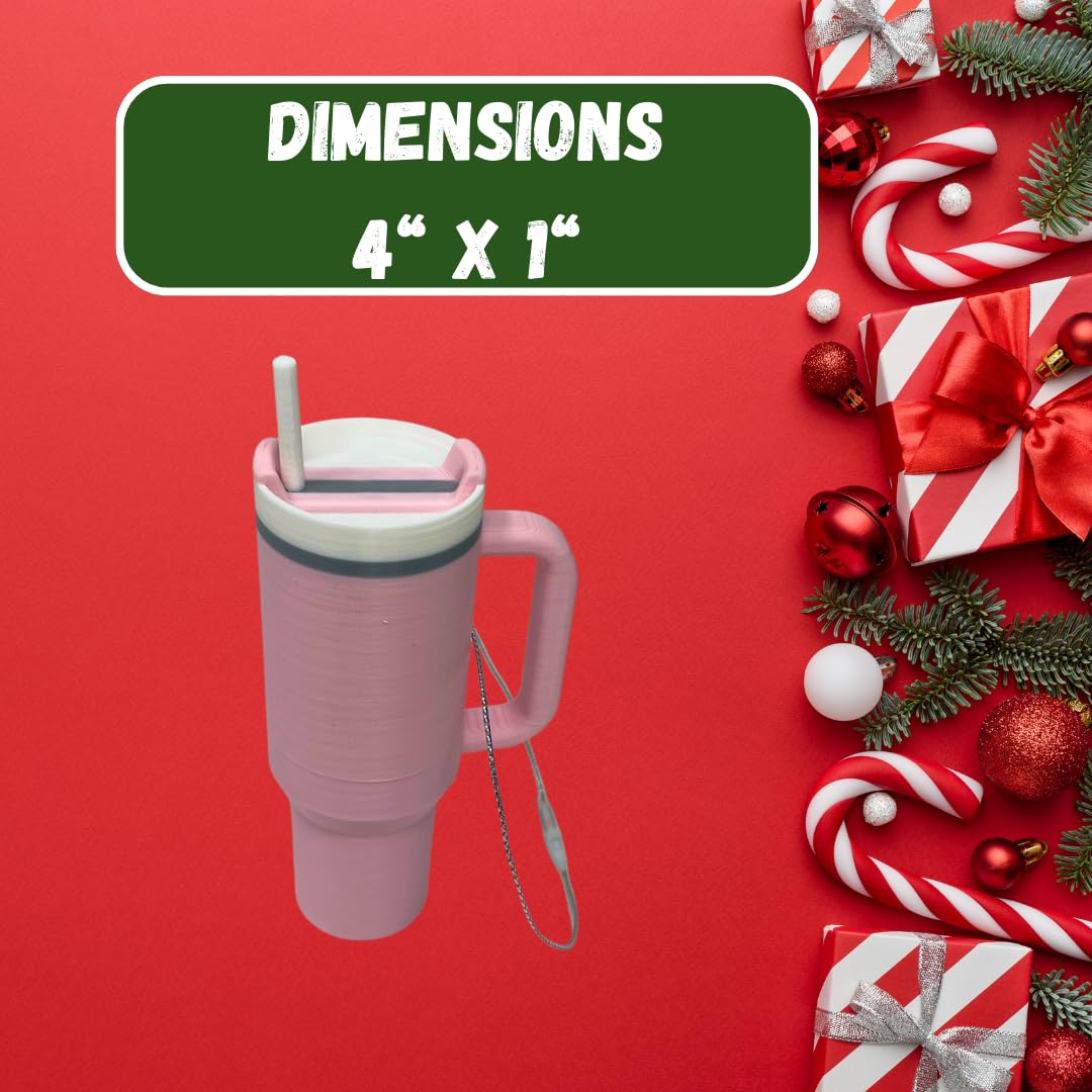 Tumbler Cup Replica Christmas Ornament | 2023 Popular Water Bottle Replica Mug Holiday Ornament | Made in USA