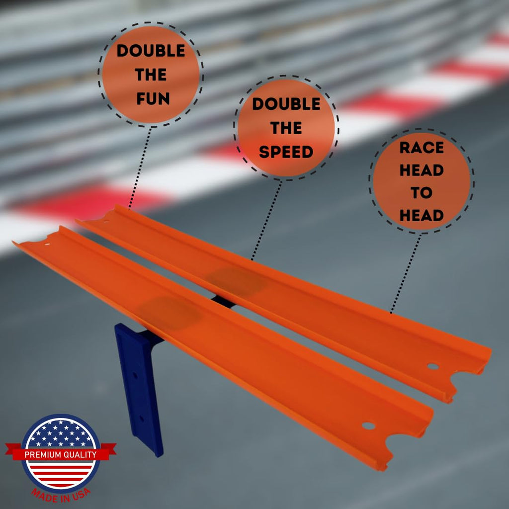 Racetrack Wall Connectors Compatible with Hot Wheels Tracks | Screw in or Adhesive Version | Create Epic RaceTracks | Made in USA