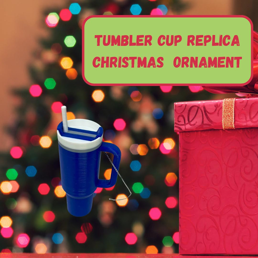 Tumbler Cup Replica Christmas Ornament | 2023 Popular Water Bottle Replica Mug Holiday Ornament | Made in USA