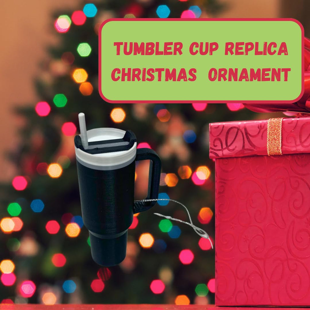 Tumbler Cup Replica Christmas Ornament | 2023 Popular Water Bottle Replica Mug Holiday Ornament | Made in USA