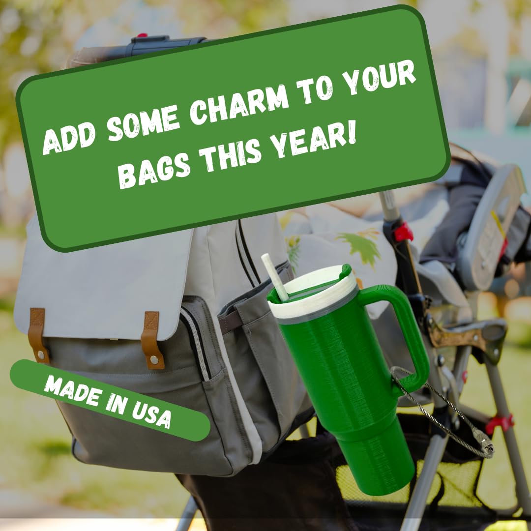 Tumbler Cup Replica Bag Charm | Cute & Fun Luggage Tag for Backpacks, Purses, Totes and More | Made in USA