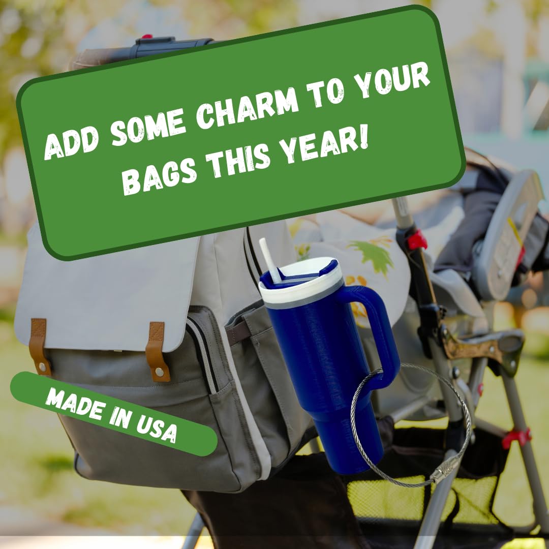 Tumbler Cup Replica Bag Charm | Cute & Fun Luggage Tag for Backpacks, Purses, Totes and More | Made in USA