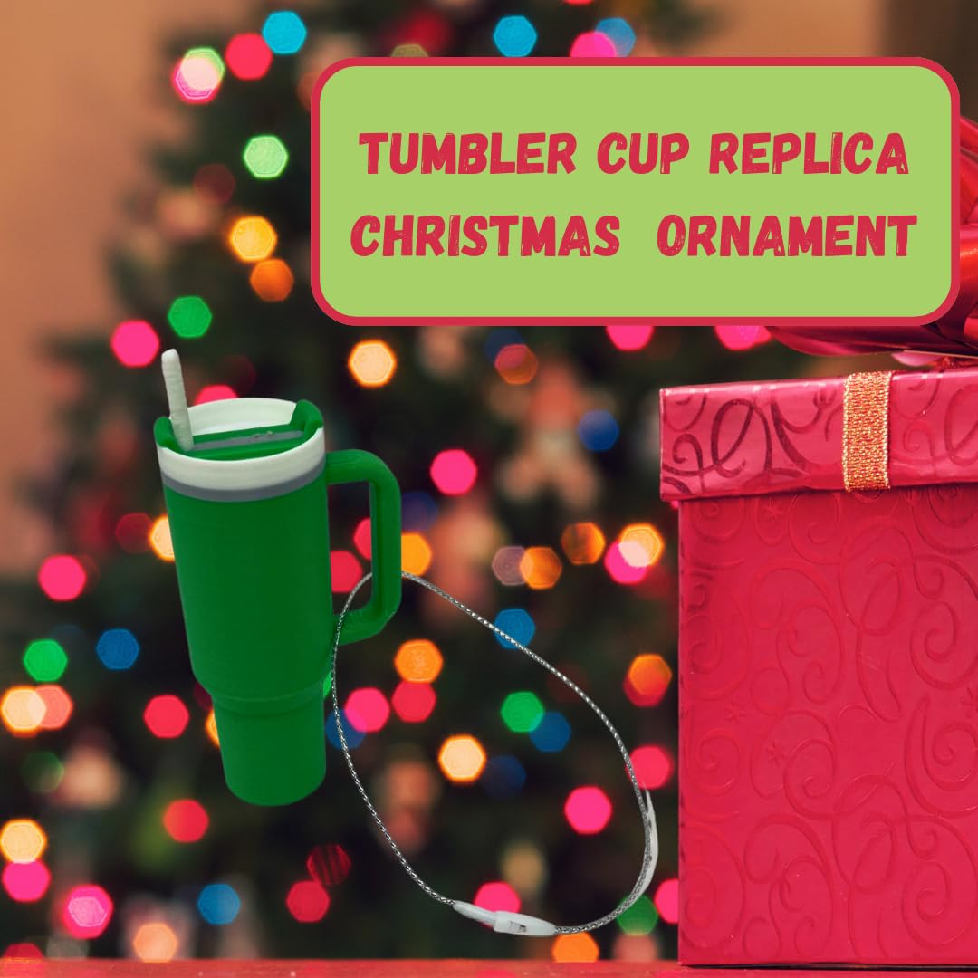 Tumbler Cup Replica Christmas Ornament | 2023 Popular Water Bottle Replica Mug Holiday Ornament | Made in USA