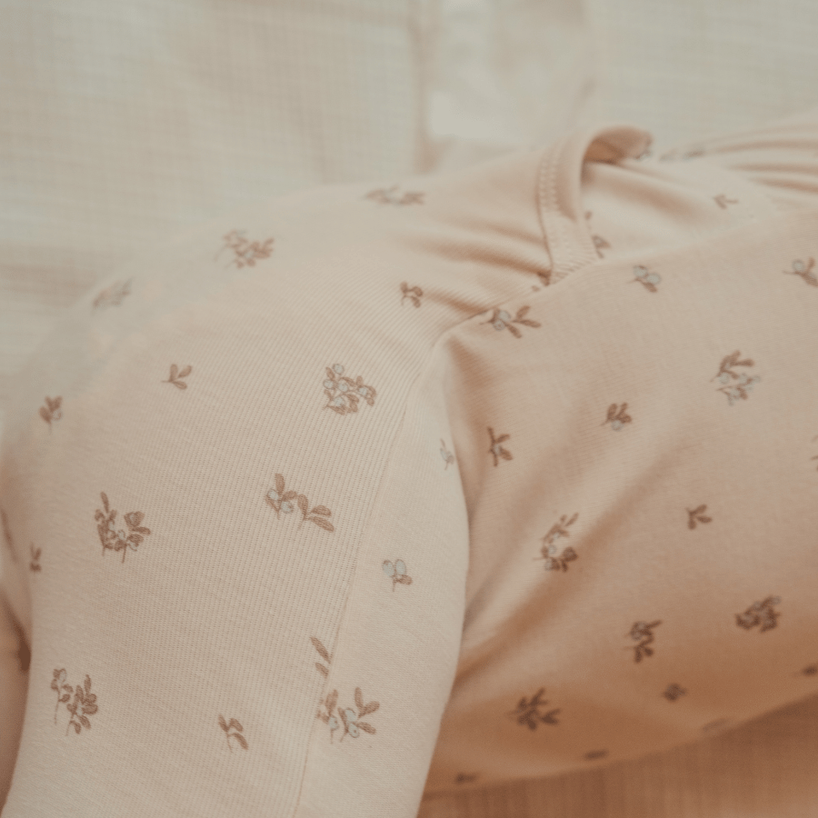 The Printed Romper - Berry Blue