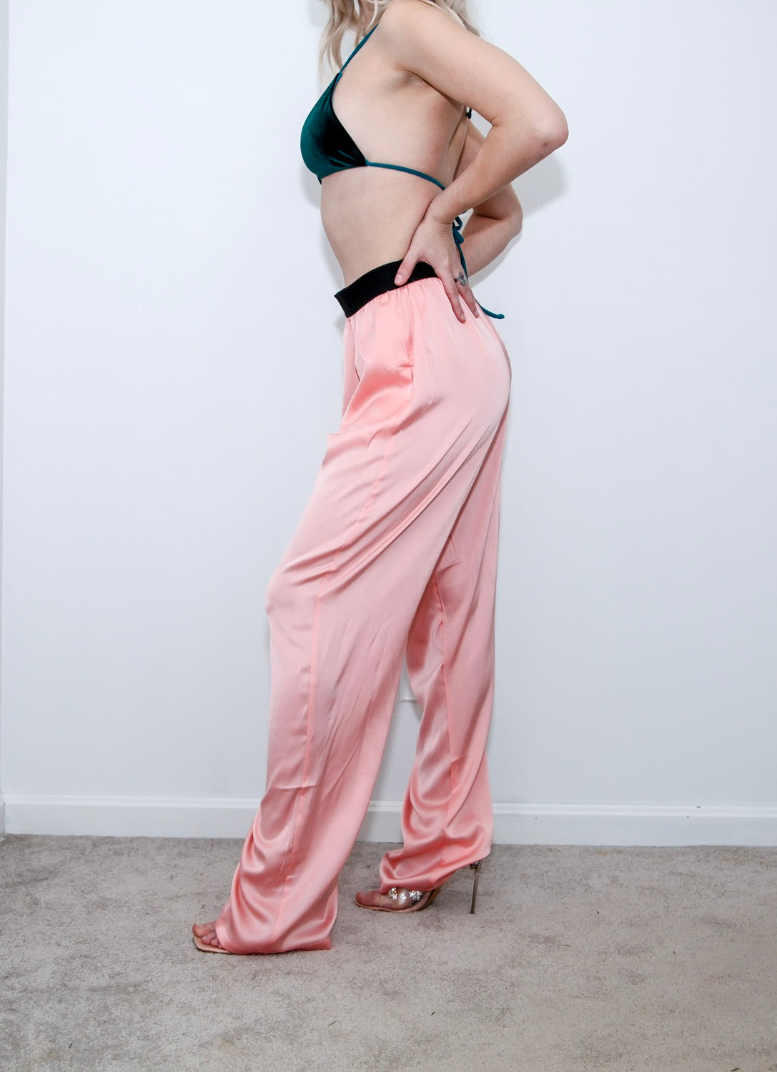 Luxe Light Pink Loungewear Pants