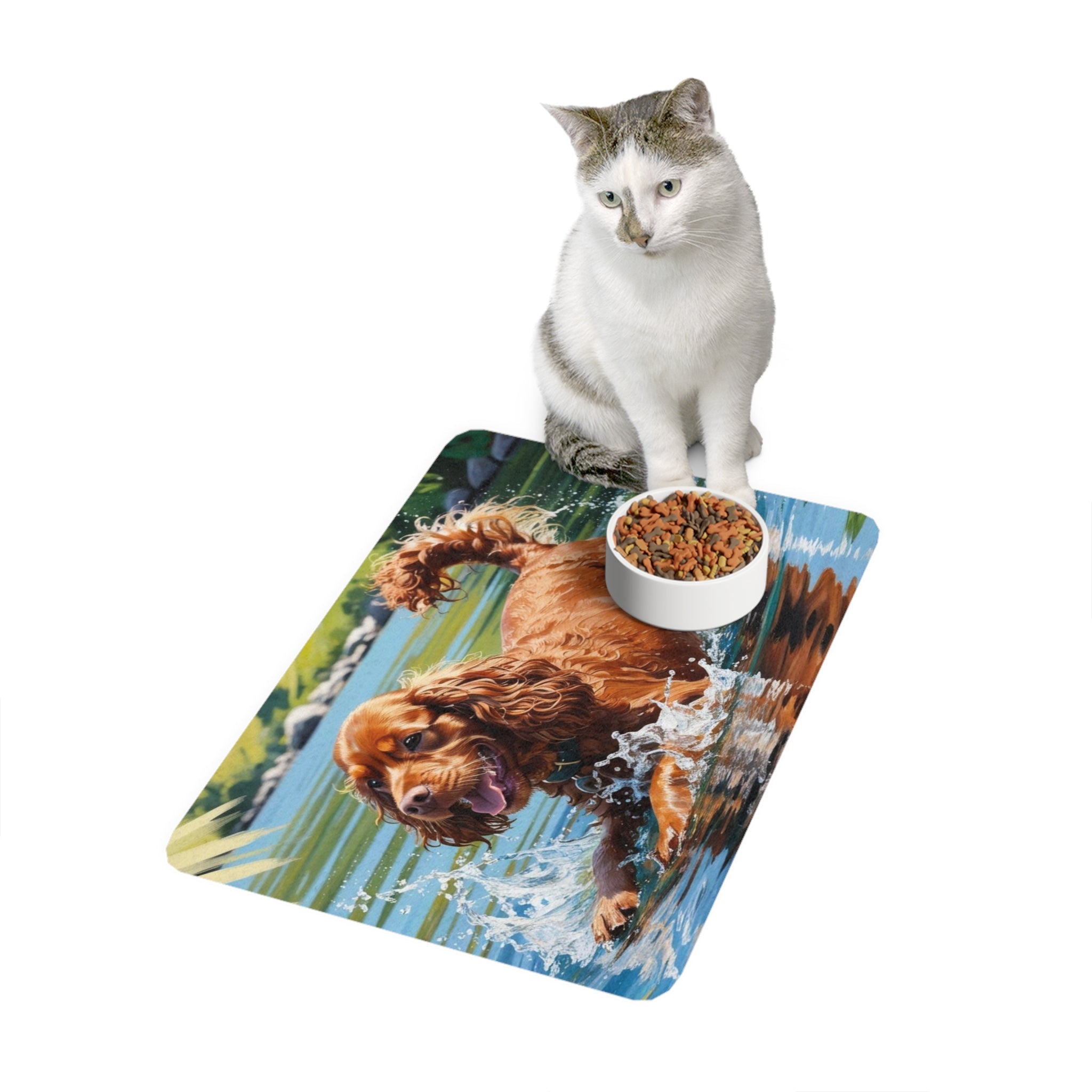 Non-Slip Pet Food Mat – Waterproof Feeding Mat for Dogs