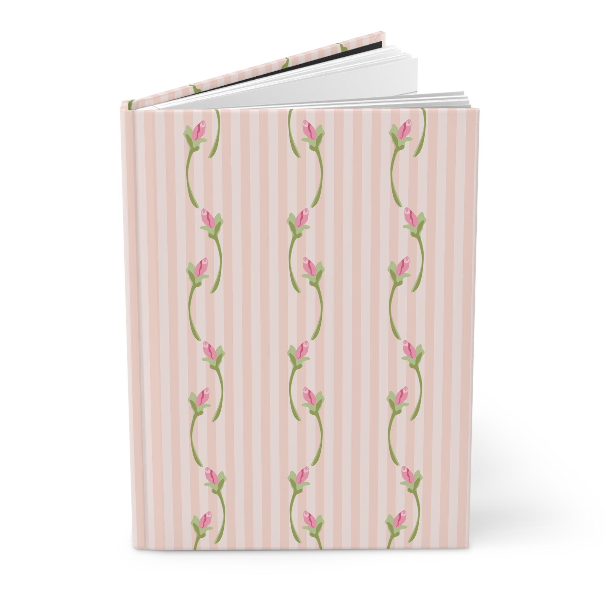 Customizable: Floral Hardcover Journal - Elegant Pink Floral Design, Floral Notebook, Personal Journal, Cute Diary, College Send off Gift
