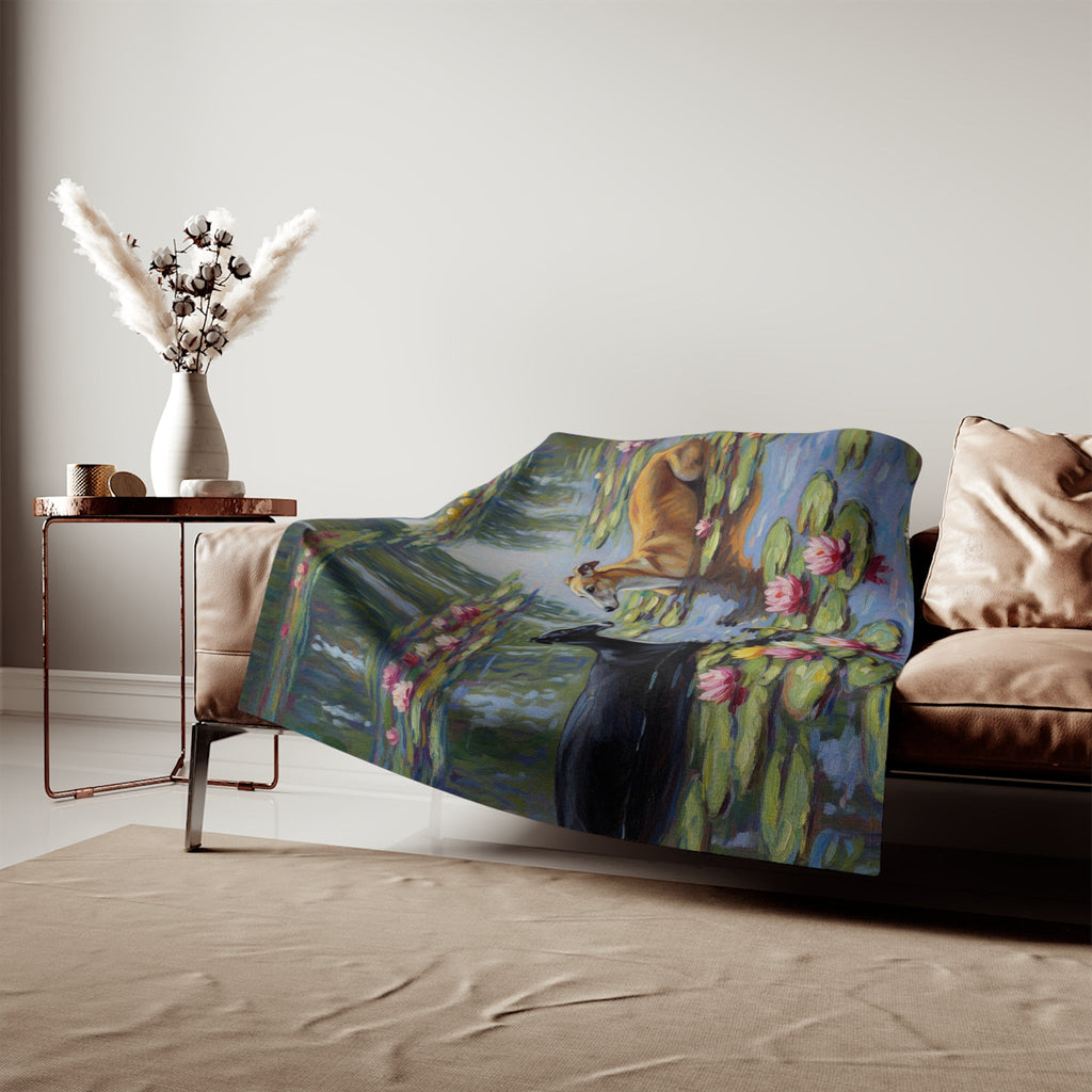Sweatshirt Blanket – Plush Fleece Throw, 2 Size Options