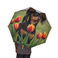 48" Semi-Automatic Umbrella – Windproof Large Travel Rain Umbrella
