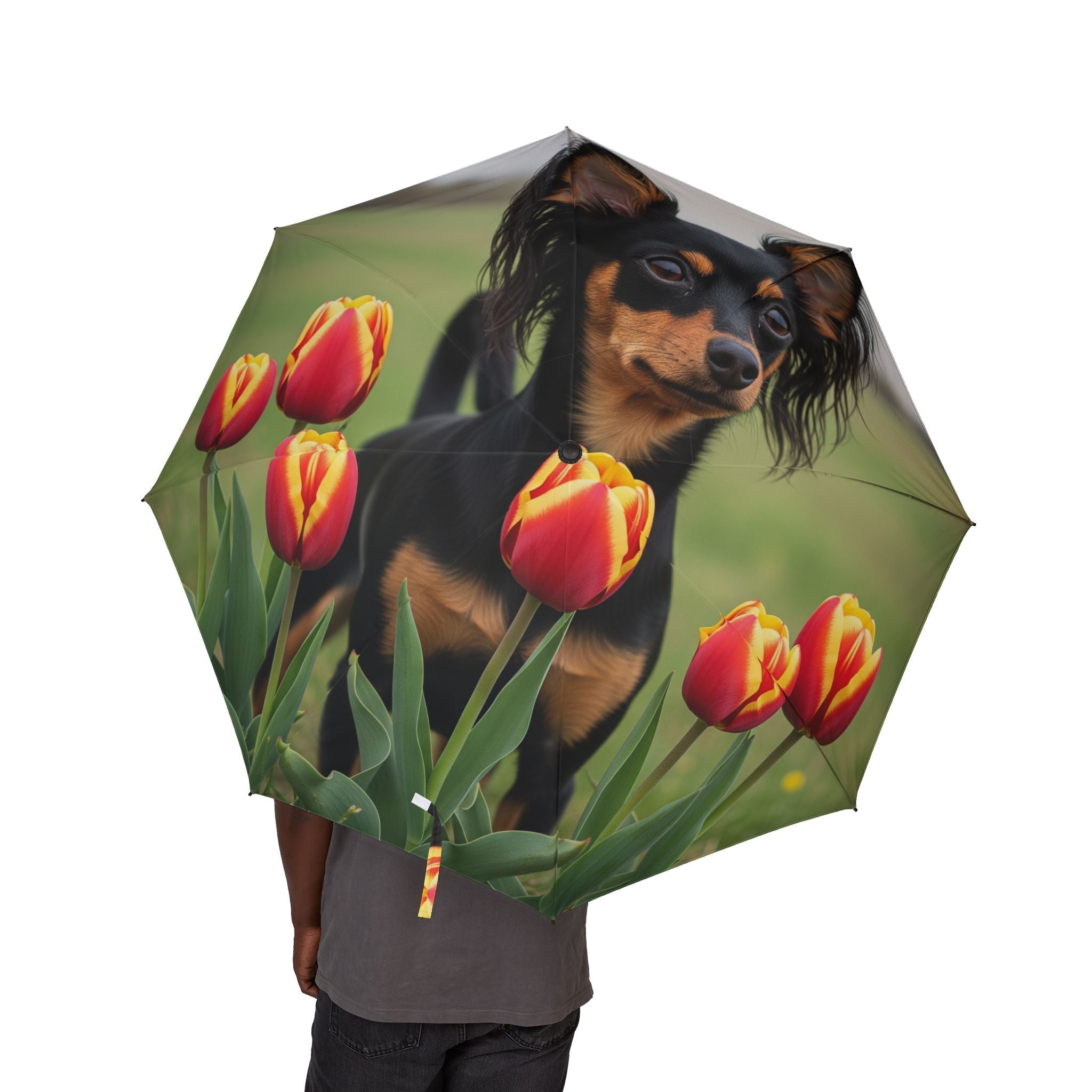 48" Semi-Automatic Umbrella – Windproof Large Travel Rain Umbrella
