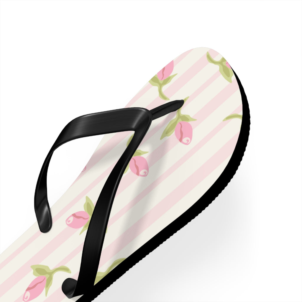 Customizable: Chic Floral Flip Flops for Summer, Trendy Beach Sandals, Perfect for Vacation, Gifts for Her