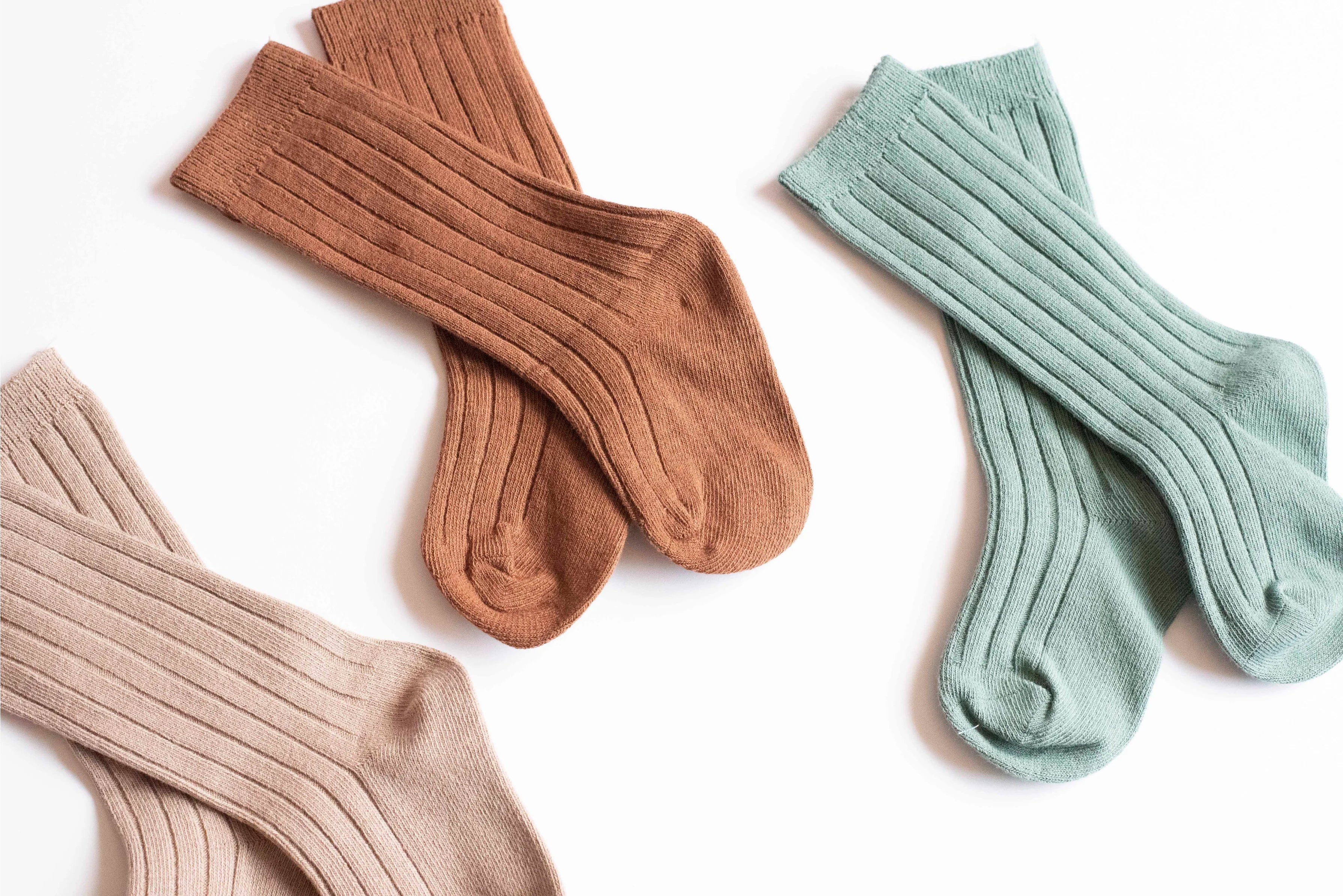 Brown-Knee high socks