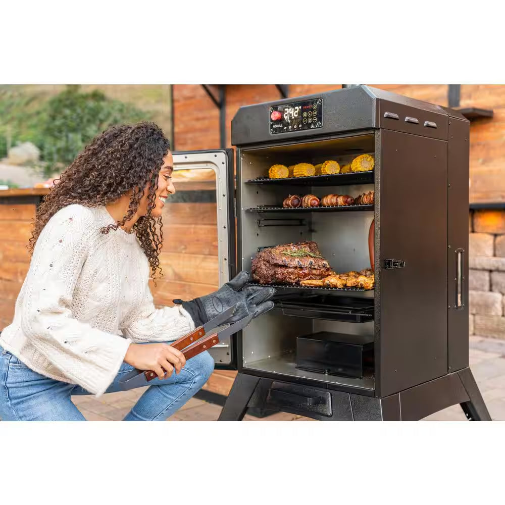 Pellet Grill Smoker – Outdoor BBQ Grill with Vertical Smoker Design