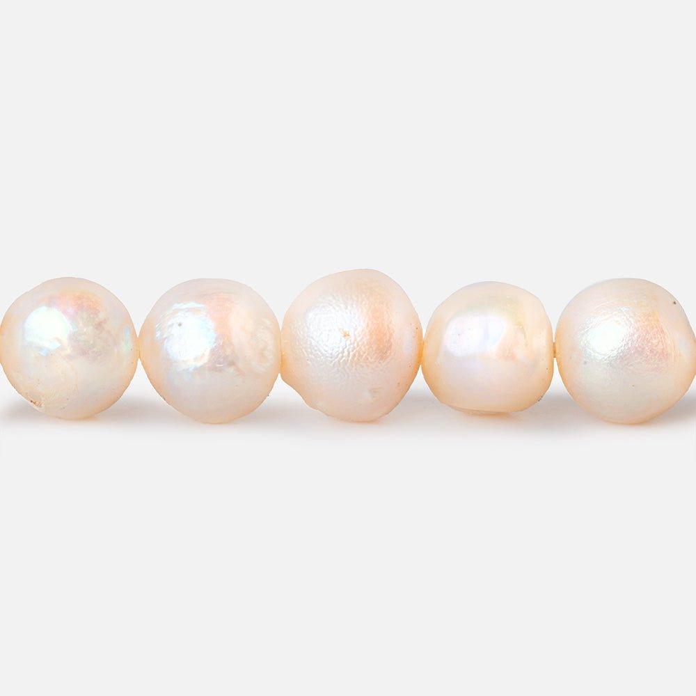 6x5mm - 7x6mm Peach Baroque Freshwater Pearls 14 inch 60 beads