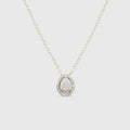Teardrop Halo Gem Necklace