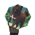 48" Semi-Automatic Umbrella – Windproof Large Travel Rain Umbrella