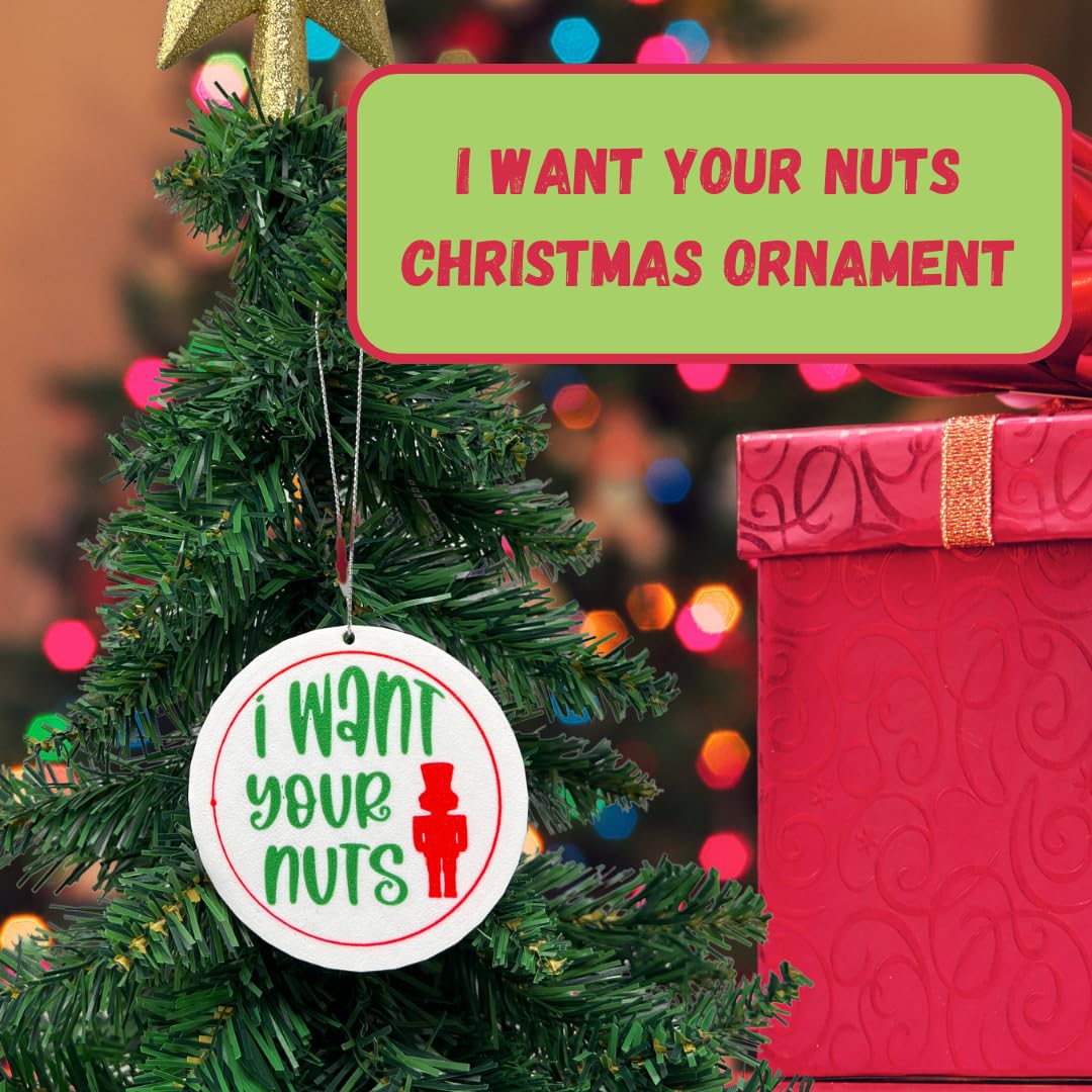 Funny Gag Gift Christmas Ornament | Perfect Dirty Santa Gift Holiday Ornament | Made in USA