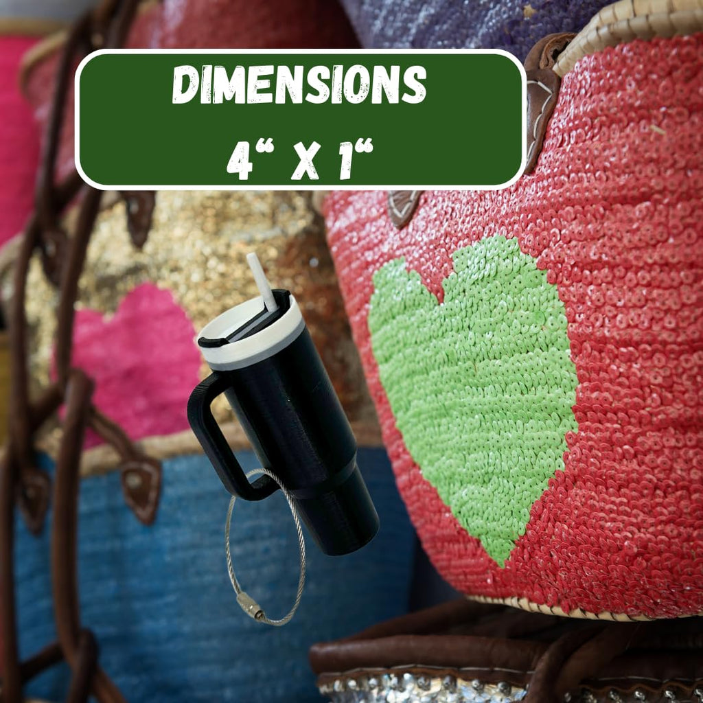 Tumbler Cup Replica Bag Charm | Cute & Fun Luggage Tag for Backpacks, Purses, Totes and More | Made in USA