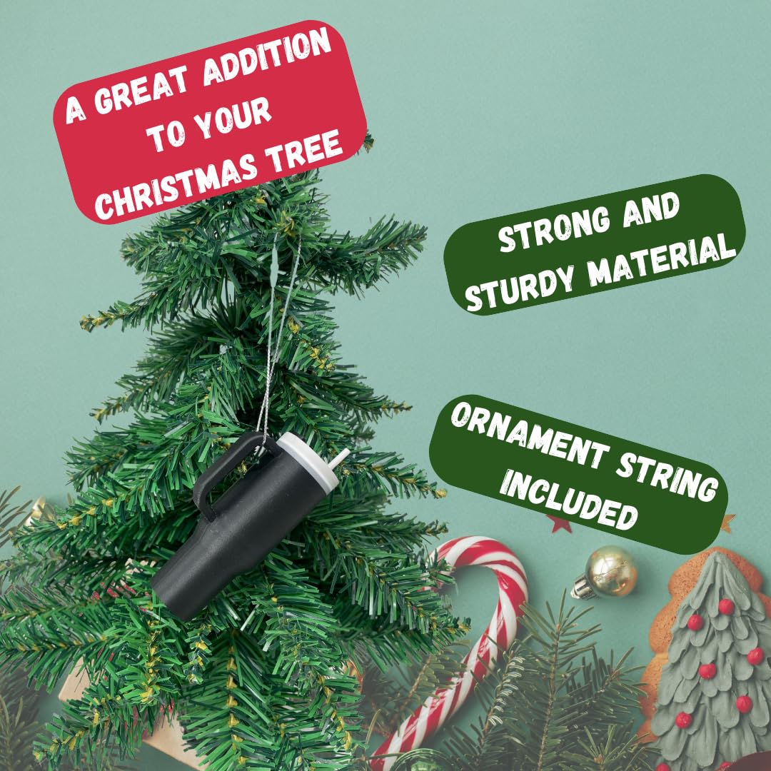 Tumbler Cup Replica Christmas Ornament | 2023 Popular Water Bottle Replica Mug Holiday Ornament | Made in USA