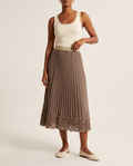 The Calliope Pleated Midi Skirt