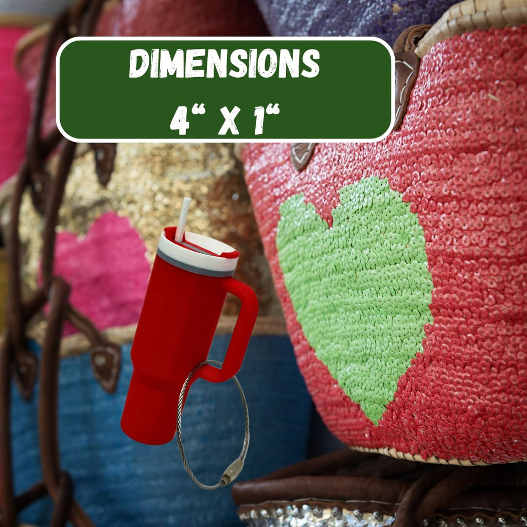 Tumbler Cup Replica Bag Charm | Cute & Fun Luggage Tag for Backpacks, Purses, Totes and More | Made in USA