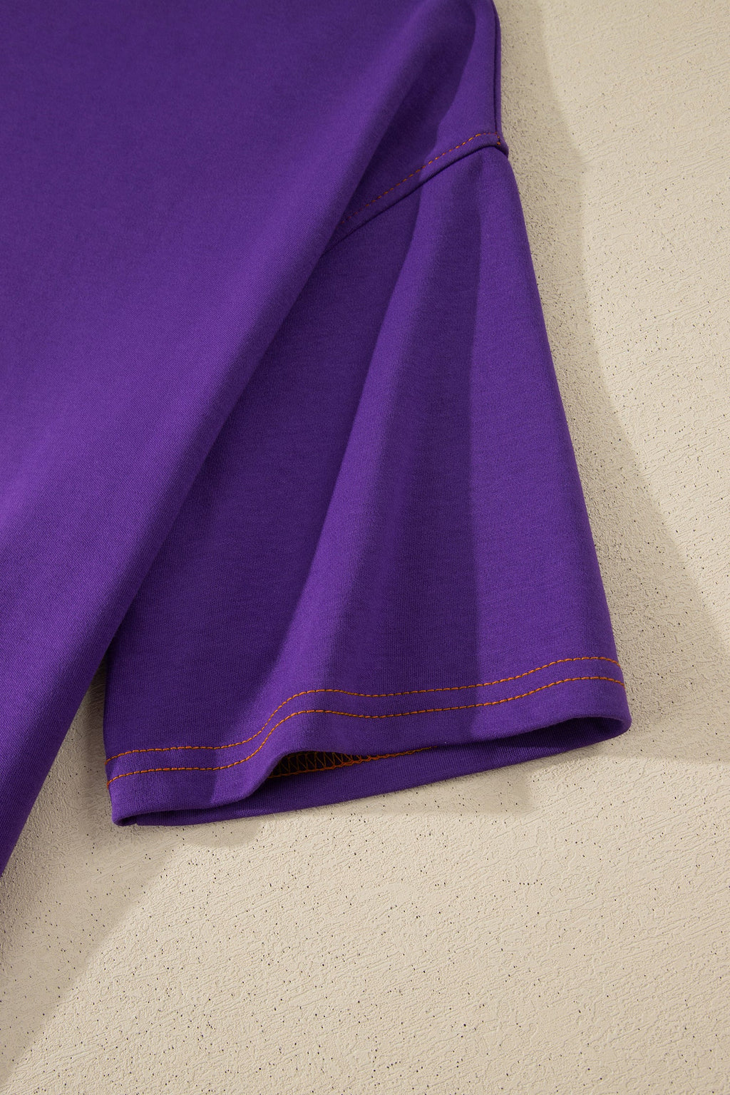Reversible Contrast Stitching Mock Neck T-Shirt