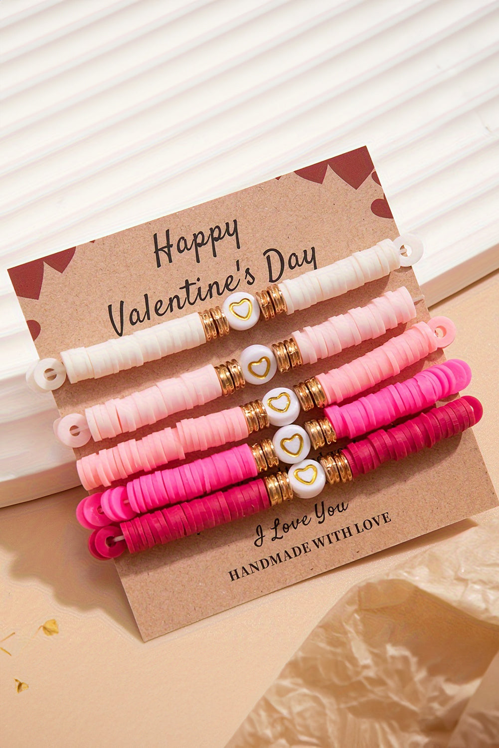Maeve Valentine Heart Beaded Bracelet