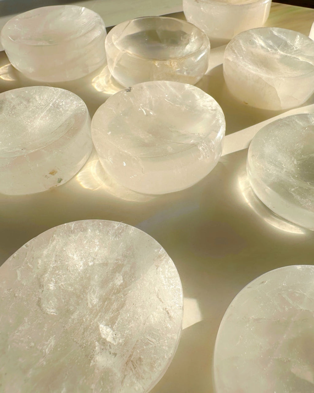 Clear Quartz Sphere Stand/Small Dish