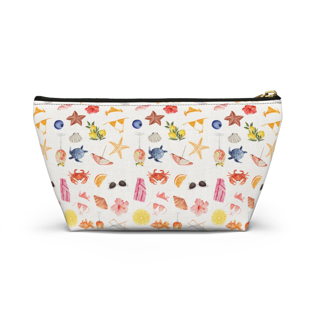 Customizable Beach-Themed Accessory/Makeup Pouch