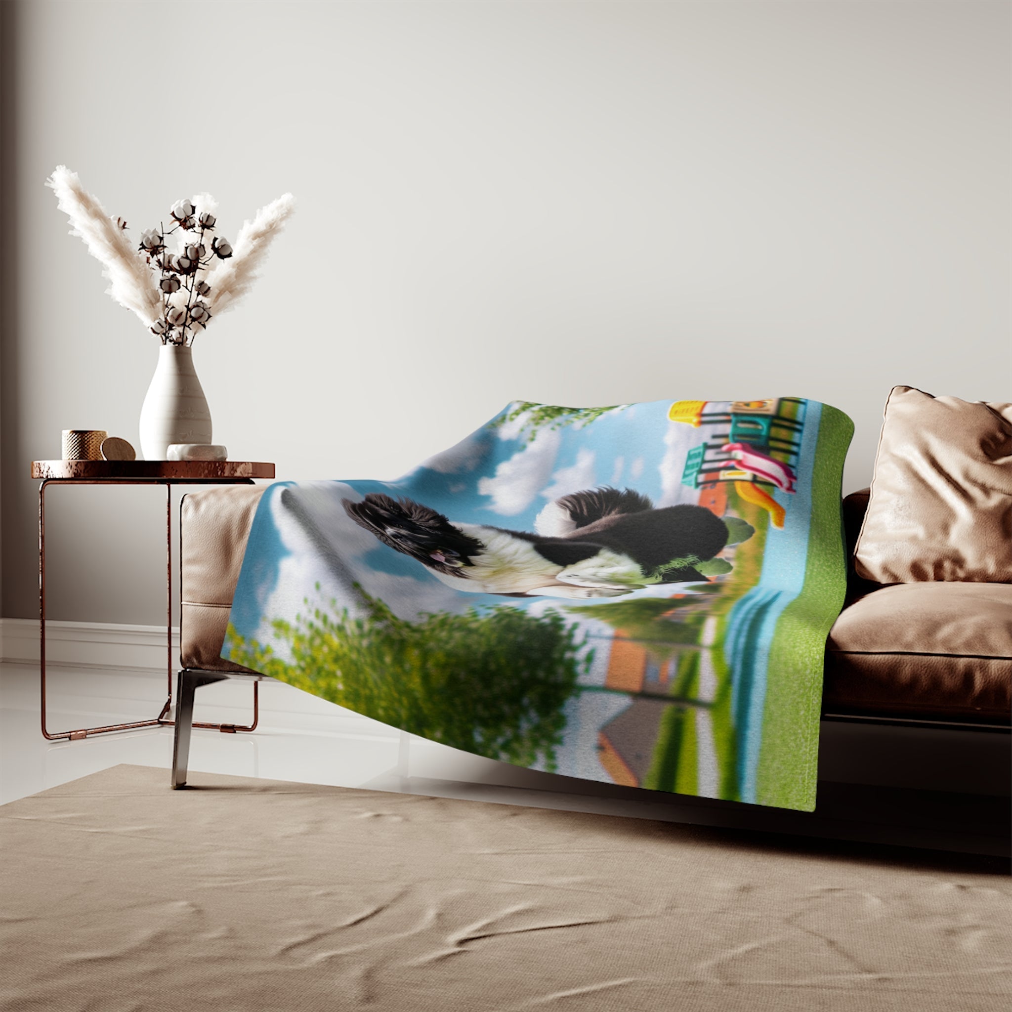 Sweatshirt Blanket – Plush Fleece Throw, 2 Size Options
