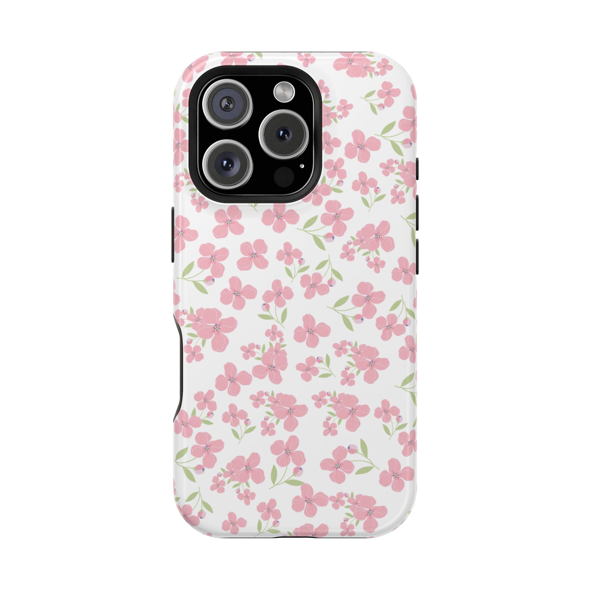 Customizable: Floral Impact-Resistant Phone Case