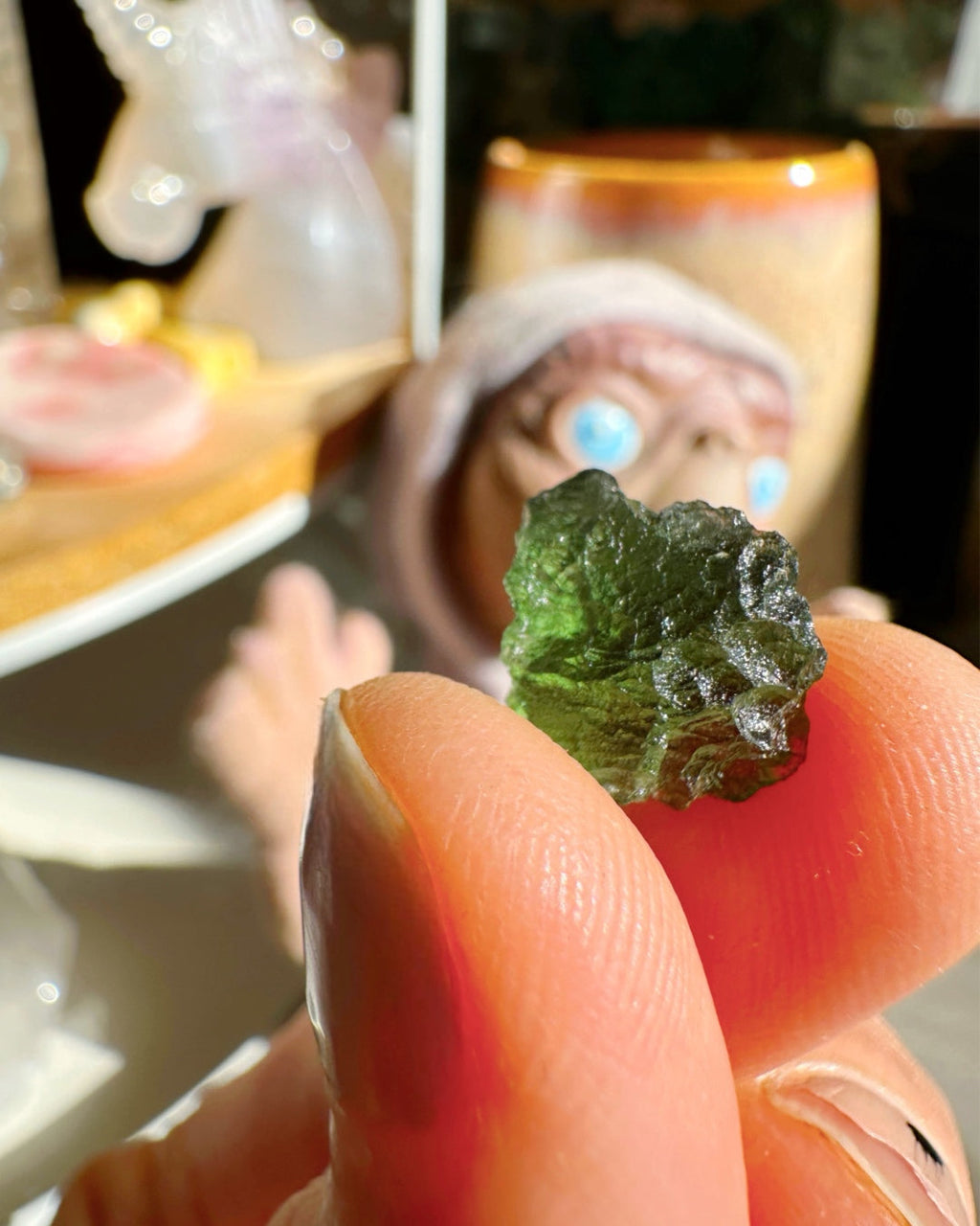 Chlum Moldavite #7 - AA