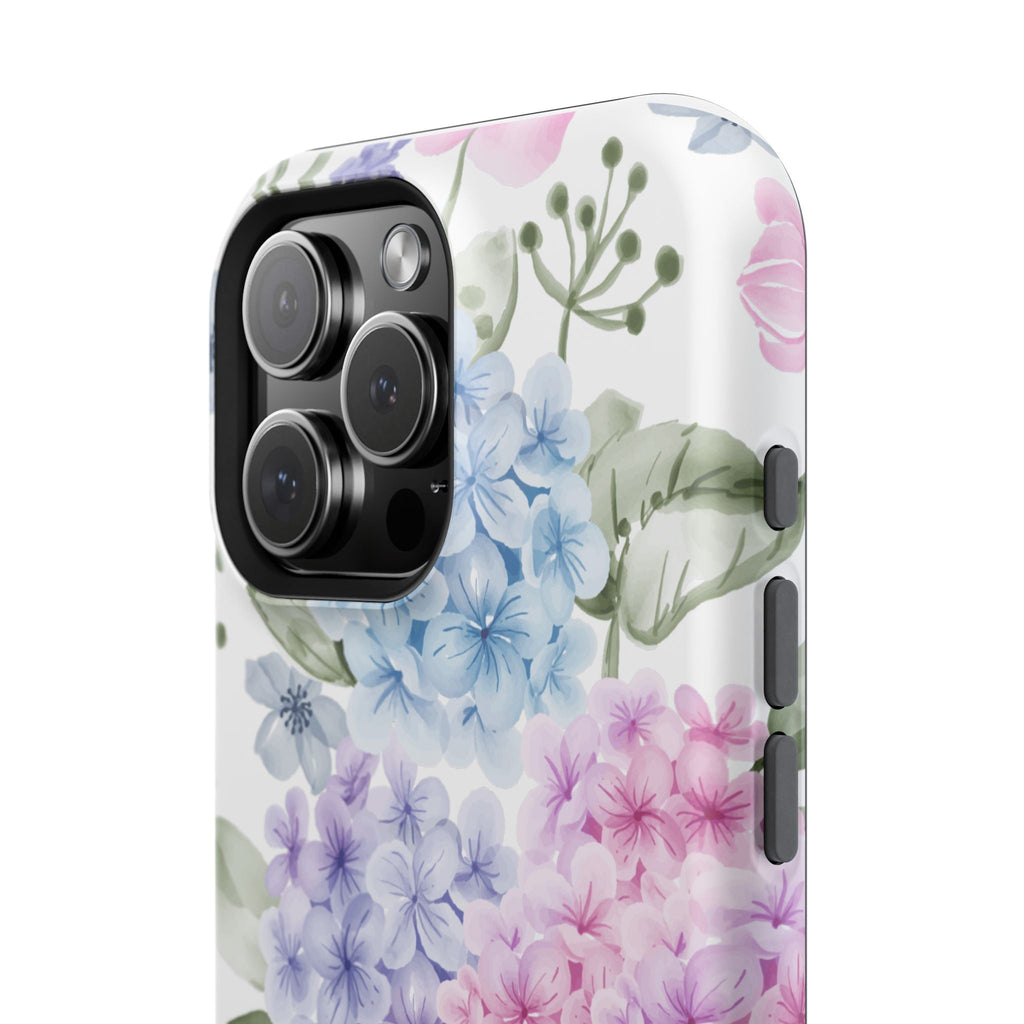 Customizable: Floral Hydrangea Impact-Resistant Phone Case