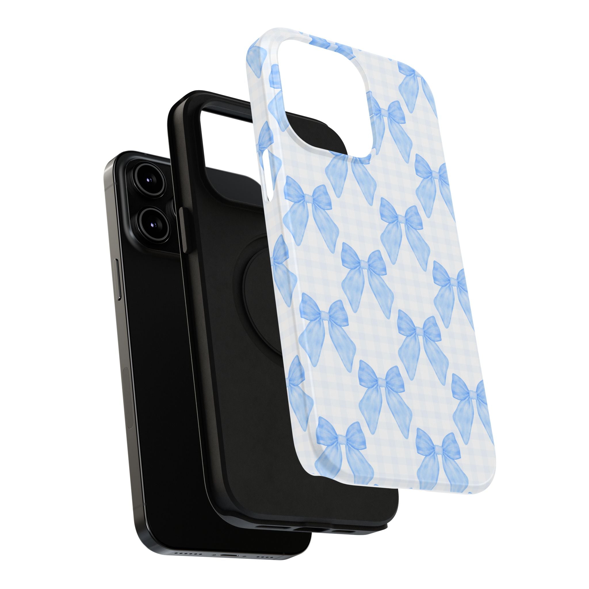 Customizable: Charming Bow Pattern Phone Case