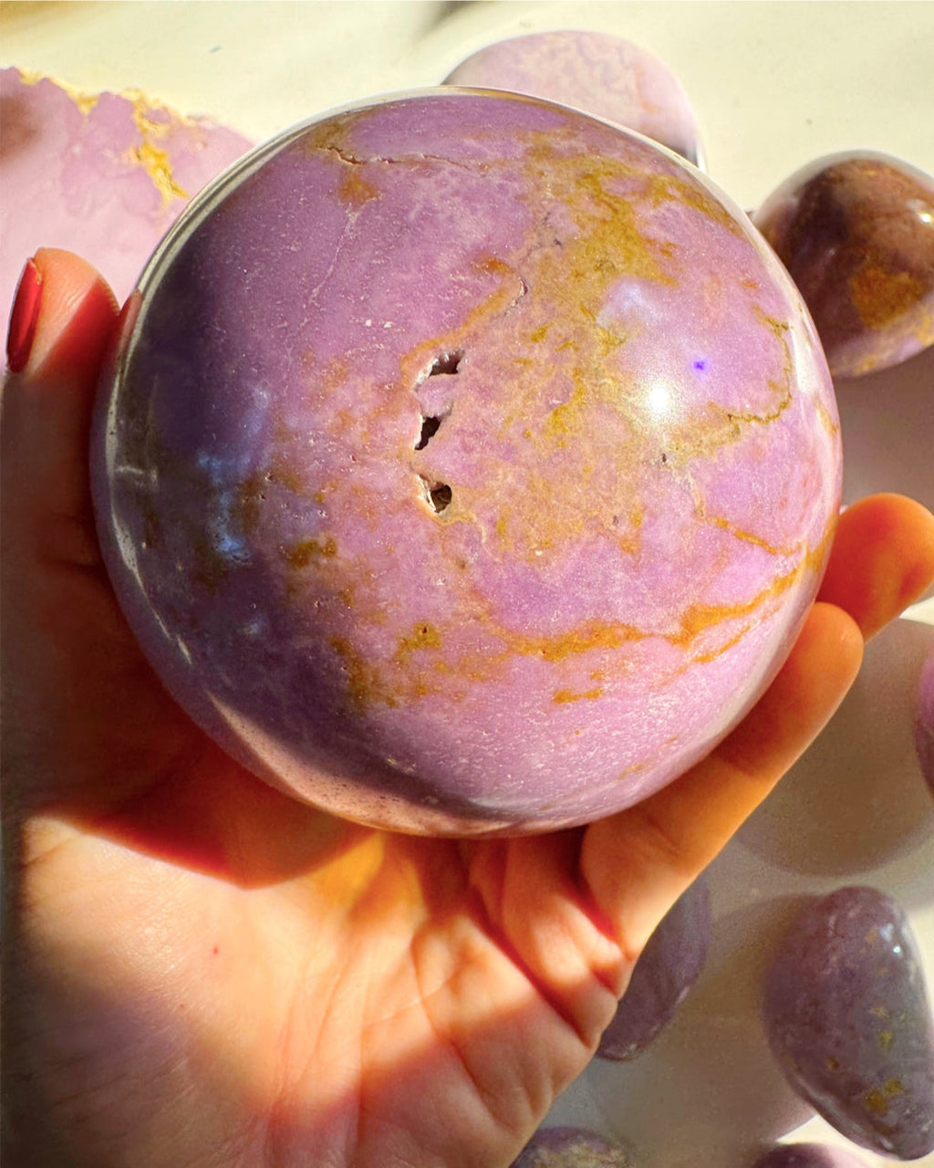 Phosphosiderite Large Sphere - AAA