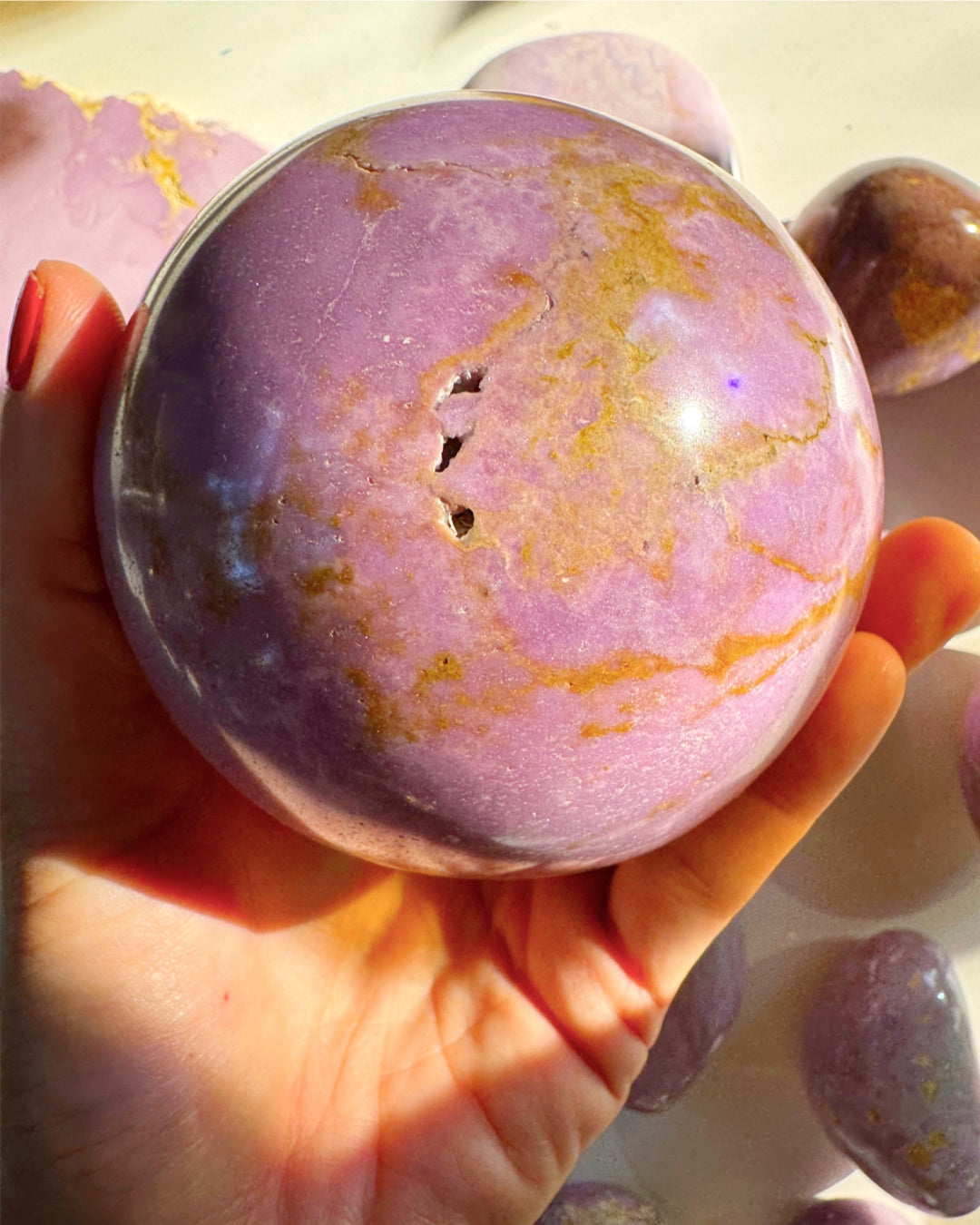 Phosphosiderite Large Sphere - AAA