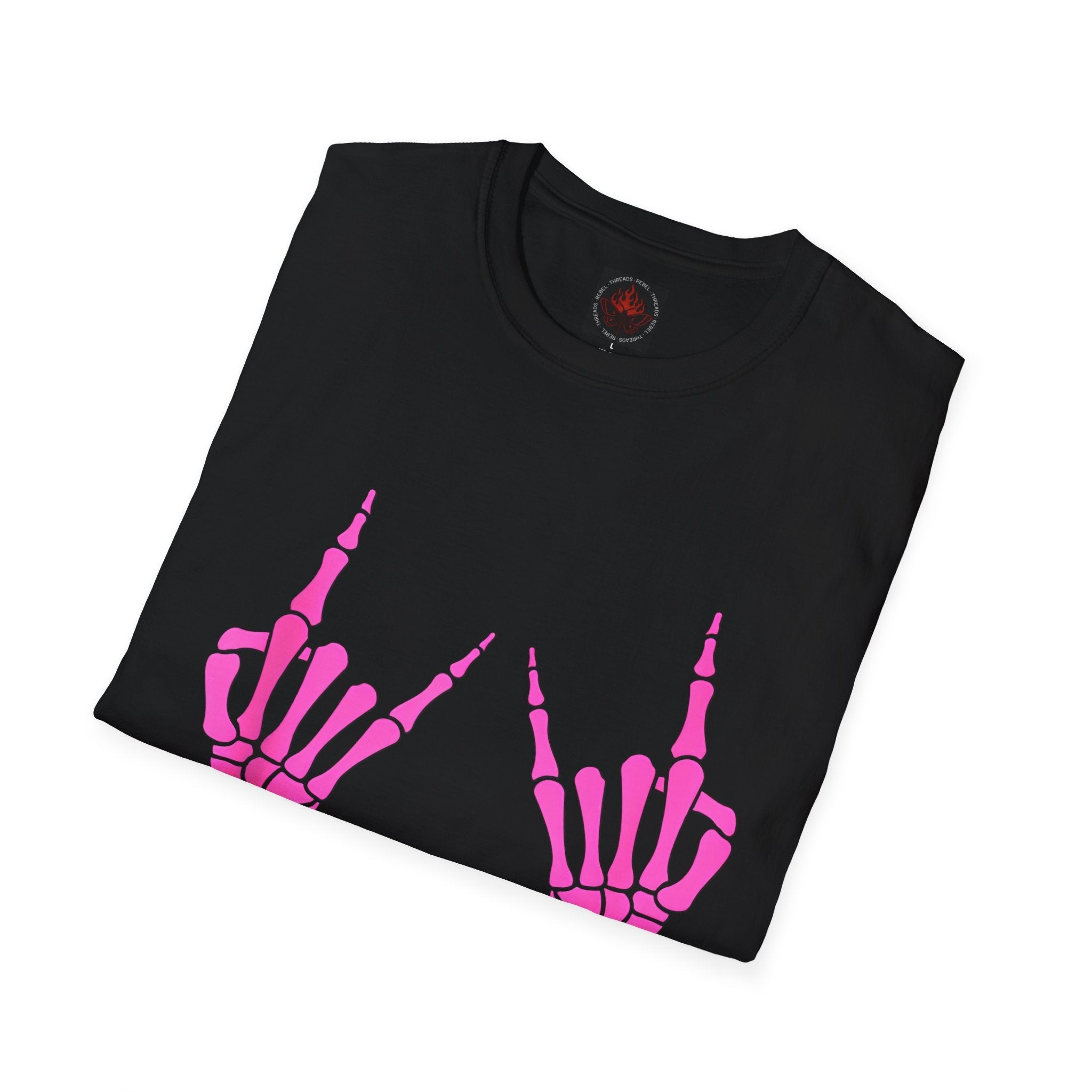 Pink Rock Hand Graphic Tee