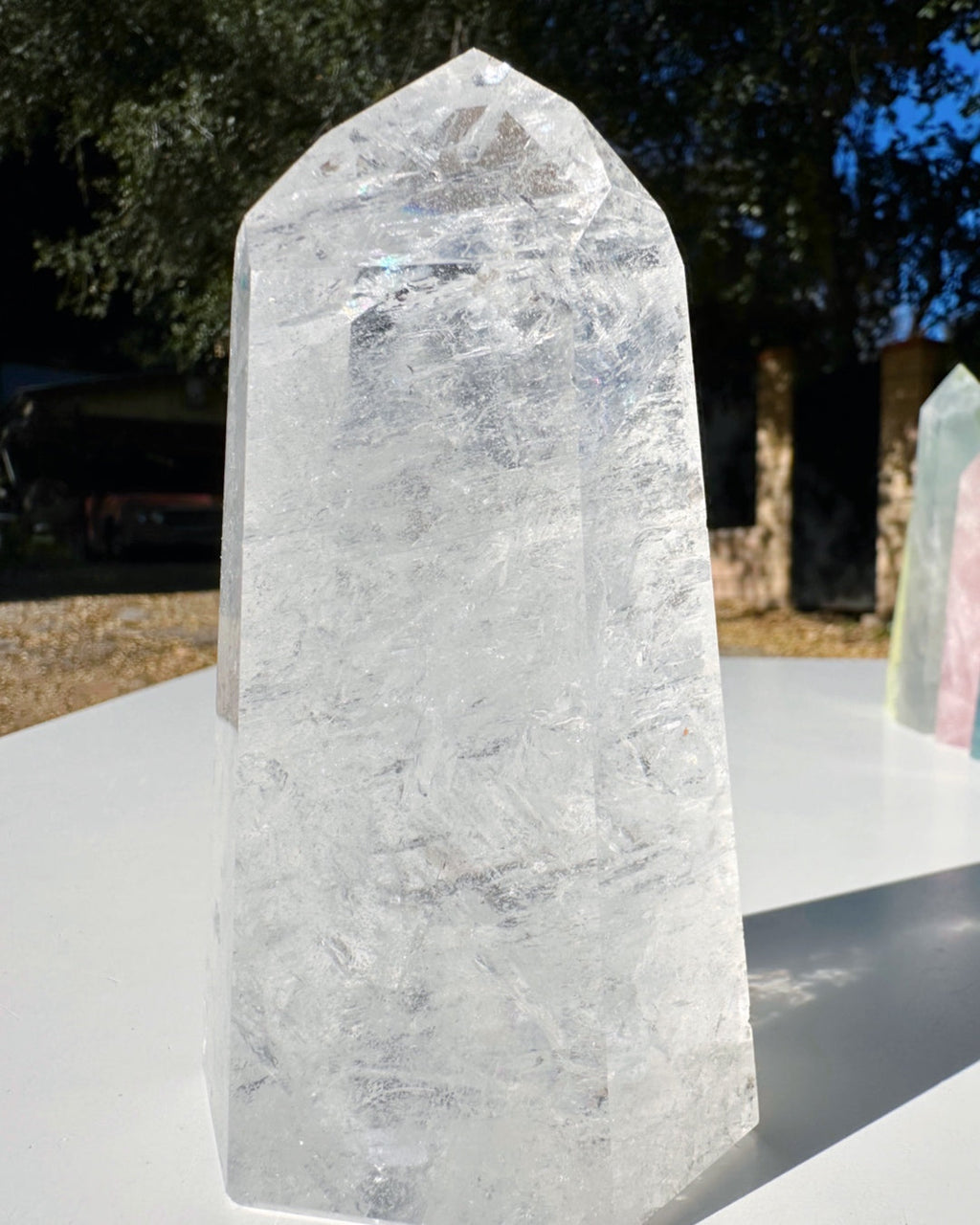 Clear Quartz Tower
