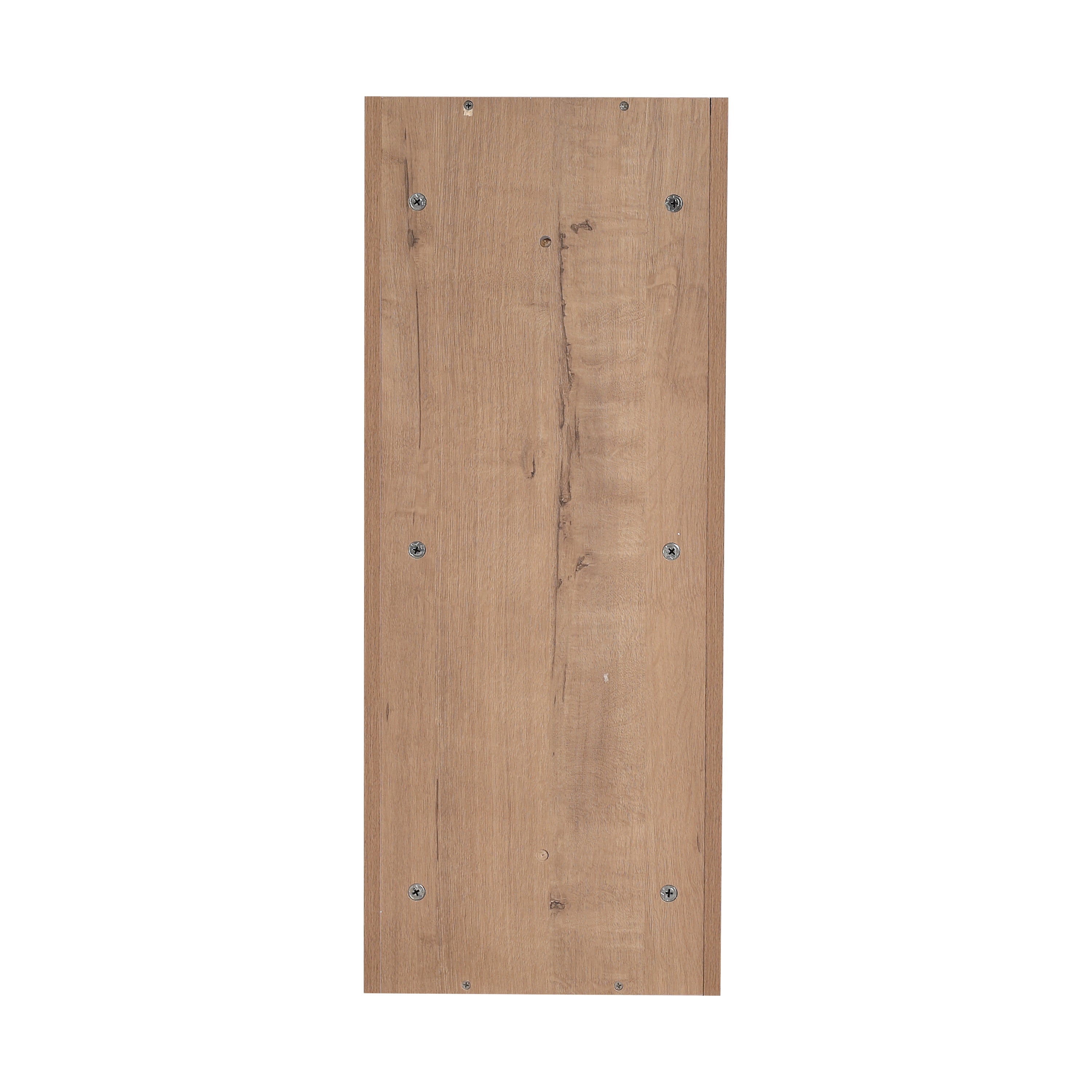 Modern Bathroom Wall-Mounted Storage Rack with Floating Design in Imitative Oak Plywood, 12 Inches