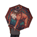 48" Semi-Automatic Umbrella – Windproof Large Travel Rain Umbrella
