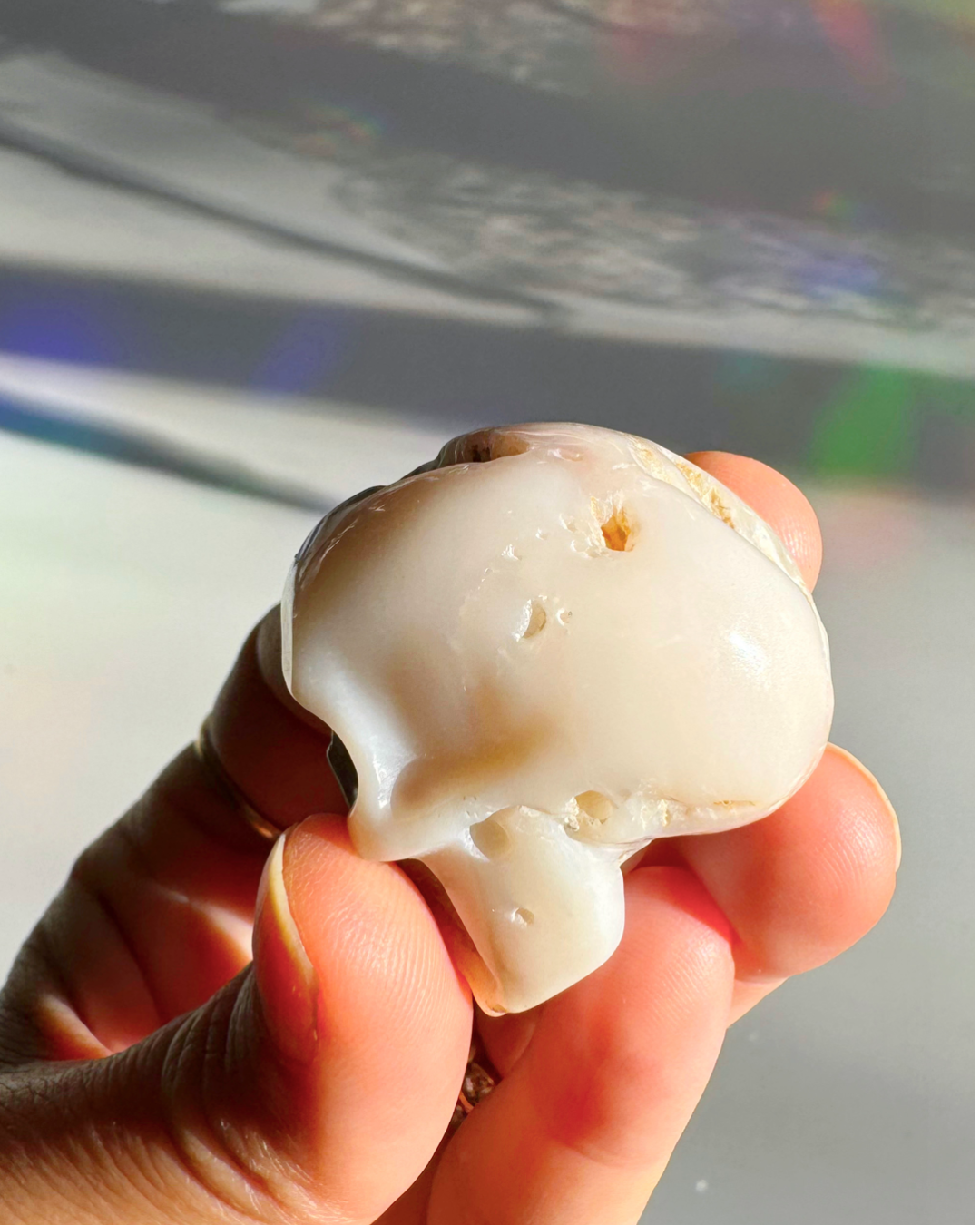 Pink Opal Skull