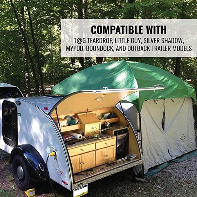 10x10 Side Mount Screen Room Tent by PahaQue for Camping and Outdoor Adventures